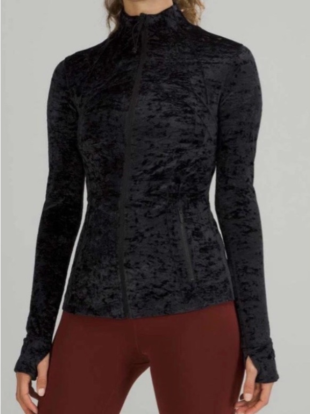 Lululemon Define Jacket Black Velvet Zip Up